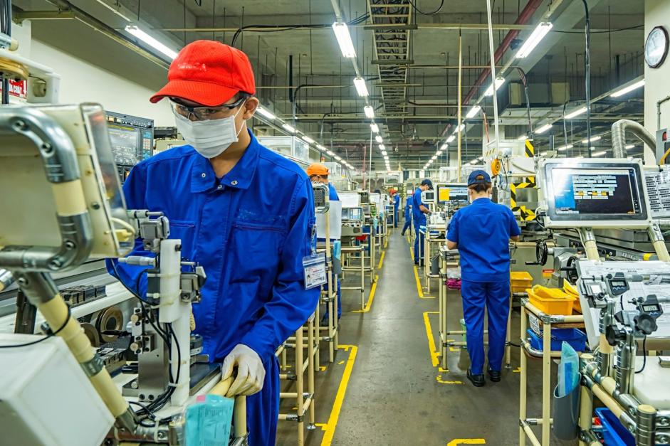 Factory workers in Vietnam