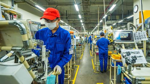 Factory workers in Vietnam